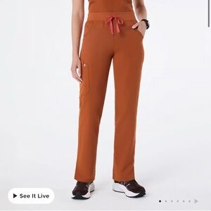 Figs high waisted Livingston nwt women’s small Dirty Chai